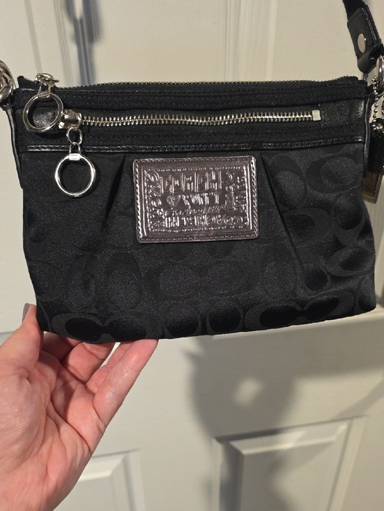 Coach Handbags - Coach Poppy Monogram Black Crossbody Bag With Dual Hangtags